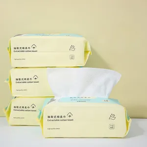 Lmltop Chất lượng cao mặt bông Tissue Pad 80 miếng trang điểm loại bỏ mỹ phẩm dùng một lần mặt khăn trang điểm Remover miếng bông