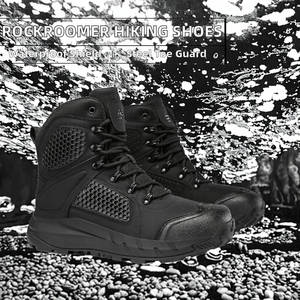 Chaussures de sport imperméables Rockroomer pour hommes et femmes, avec embout en acier, semelle extérieure en caoutchouc isolante, pour la randonnée, le voyage en plein air et le désert - Product Image 2
