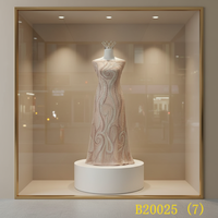 Tissu en dentelle écologique avec des paillettes et des perles brodées, tissu en maille pour robes de mariée et vêtements de fête