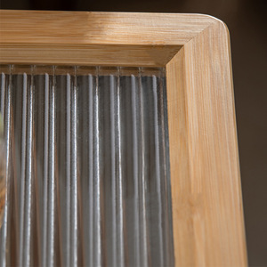 Mesa auxiliar pequeña Zhui Zhu con superficie de vidrio templado, mesa de centro móvil de estilo japonés para apartamentos pequeños, uso junto a la cama - Product Image 4