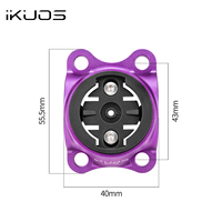 Support de compteur de vélo IKUOS pour capot de potence de vélo JAVA NEO en carbone, adaptateur de base de compteur de vitesse pour guidon de vélo pliant