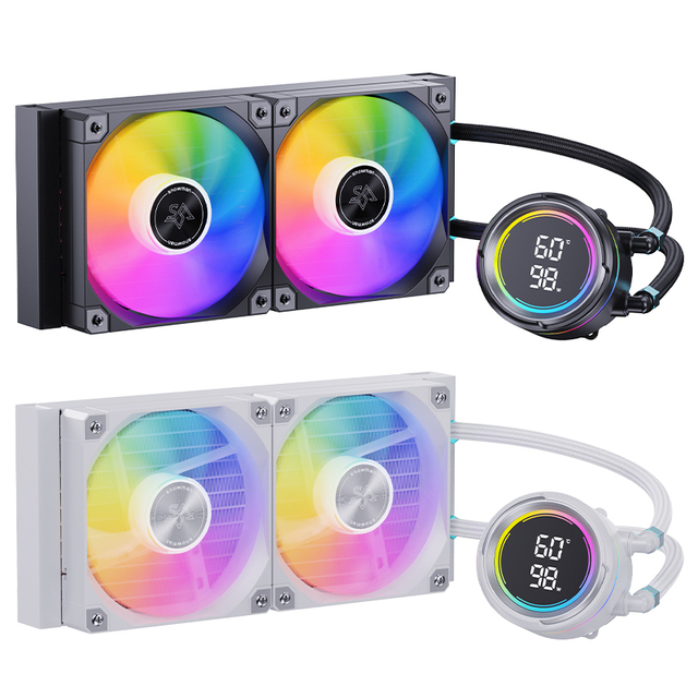 SNOWMAN 240mm RGB Lights AIO Liquid CPU Cooler PC Material Water Cooling Radiator with Fan for Gaming and Overclocking