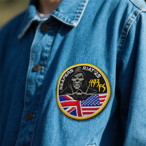 Тактический круглый патч с флагом США - Product Image 6