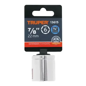 Boîte de douilles à 6 points de 7/8 po, entraînement 3/8 po, TRUPER - Product Image 2