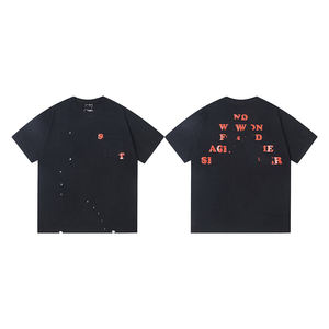 <span class=keywords><strong>T</strong></span>-shirt tendance Saimt Michell pour hommes, style streetwear américain, 100% coton, délavé à l'acide, vintage, manches courtes, vente en gros - Product Image 5