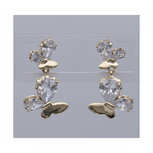 High Quality Metal Crystal <b>Earrings</b> for Women <b>Long</b> Tassel Design with Trendy Ear Pins Party Wear Fashion Jewelry - Product Image 1