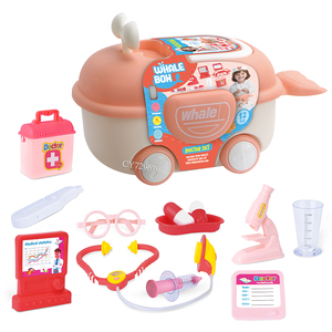 Vendita calda per fingere di giocare IN età prescolare 2 IN 1 a forma di balena giocare a casa deposito <span class=keywords><strong>auto</strong></span> medico giocattoli per bambini - Product Image 1