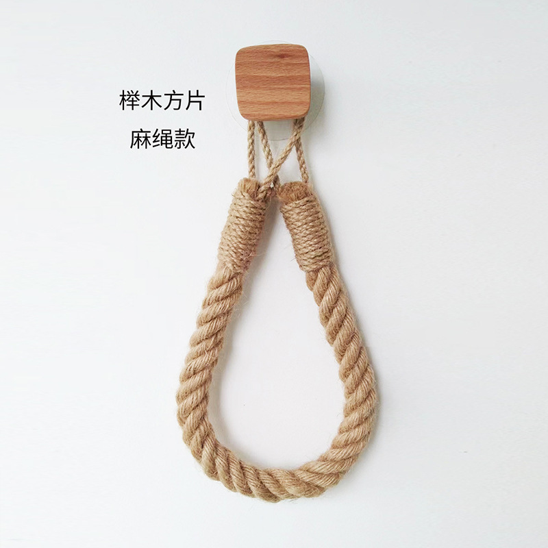 Square hemp rope tissue holder