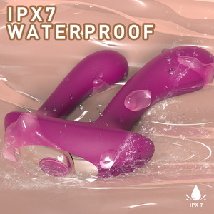 รีโมทคอนโทรลแบบเสียบสองหัว ซิลิโคนกันน้ำ IPX7 9 ระดับความแรง สั่นสะเทือน ไวเบรเตอร์สำหรับผู้หญิง เครื่องช่วยสำเร็จความใคร่สำหรับผู้ใหญ่ - Product Image 5