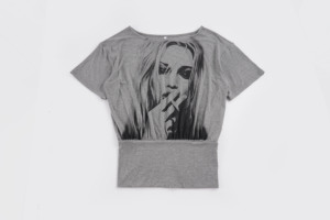 American Street Style Portrait Print Asymmetrical Off Shoulder Loose Bodycon T Shirt Hot Girl <b>Hip</b> Hop Flattering Mini Dress - Product Image 6