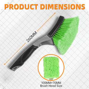 <span class=keywords><strong>Brosse</strong></span> à roues professionnelle en poils PP <span class=keywords><strong>pour</strong></span> le detailing automobile et le nettoyage des jantes, design efficace et ergonomique - Product Image 2