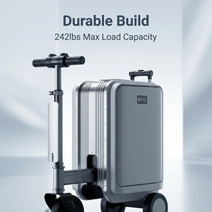กระเป๋าเดินทางไฟฟ้าแบบขี่ได้ปรับแต่งได้ มอเตอร์ 250W ระยะทาง 8-12 กม. แบตเตอรี่ 92.5Wh โครงอะลูมิเนียม รับน้ำหนักได้สูงสุด 110 กก. พร้อมระบบล็อค TSA - Product Image 3