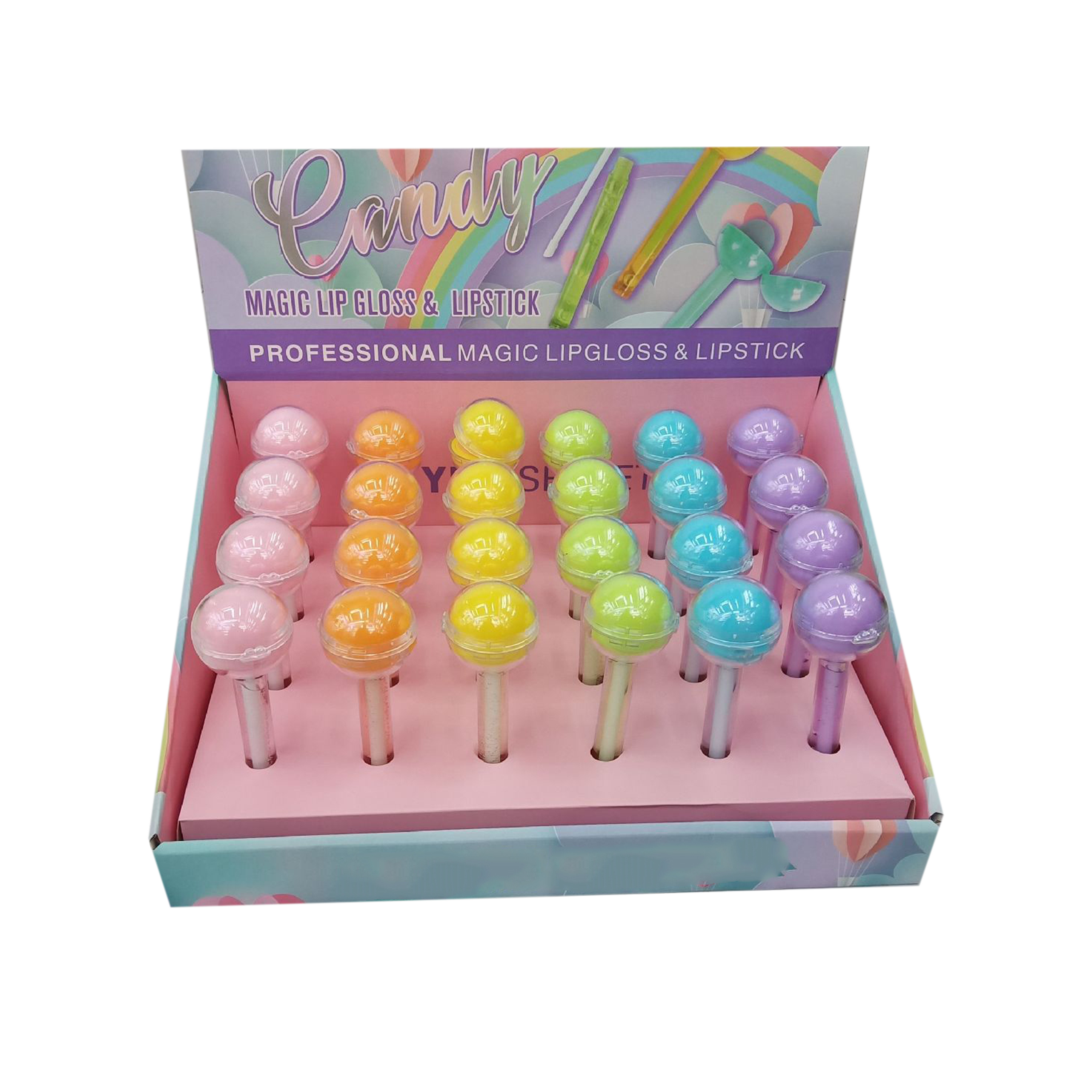 Лидер продаж, красивая конфетная помада для девочек на заказ, пустой блеск для губ, леденец, блеск для губ