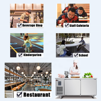 Réfrigérateurs commerciaux sous comptoir, table de congélation, équipement de bar à cocktails, jus, station de thé à bulles