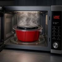 Bol en plastique rond de 800 ml, résistant aux micro-ondes, sans BPA, recyclable, de qualité alimentaire, anti-fuite, avec couvercle, boîte à emporter robuste rouge et noire