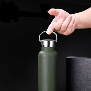 Bouteille d'eau sport grande capacité 600 ml, design portable, thermos en acier inoxydable, flasque isotherme - Product Image 6