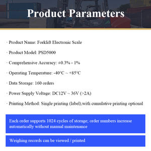 डुप्लेक्स मानक मास्ट फोर्कलिफ्ट स्केल वजन फोर्कलिफ्ट स्केल वजन सूचक 2/3/5/10t के साथ - Product Image 4