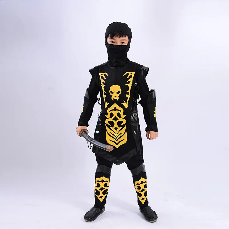 Wholesale Halloween Ninja Costumes For Boys Kids Dress Up Party Set Children Party Costumes
