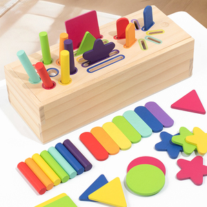 Gioco Educativo Montessori 3 in 1 per Bambini: Scatola di Smistamento Forme e Colori, Puzzle di Abbinamento Cognitivo - Product Image 2