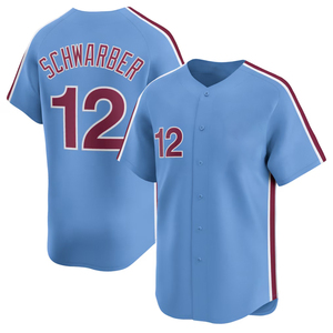 Camisetas de Béisbol de los Philadelphia Phillies para Hombre # 3 Harper # 7 Turner # Camiseta de Jugador Edición Limitada 12 Schwarber Power Blue - Product Image 3