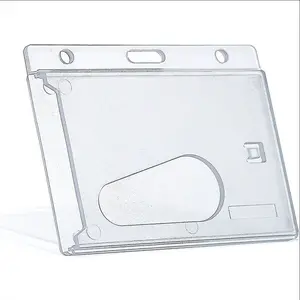 BR-108-Z Multi Function Plastic ID Card Holder Cover Case ID Name Badge Holder Bank Credit Card Holders Card