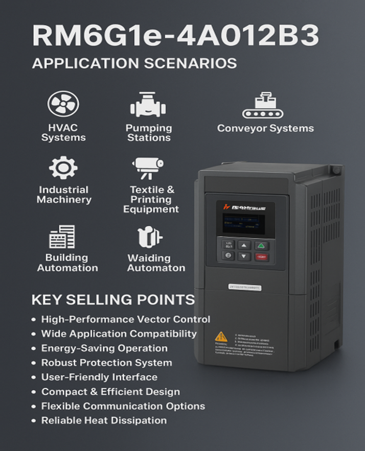 RM6G1e-4A012B3 Three-Phase Vector Inverter| Alibaba.com