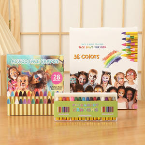 Детские пластиковые карандасы для рисования для лица, 16 видов цветов, Хеллоуин, боди-реквизит для макияжа - Product Image 1