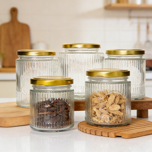 Grande Barattolo in Vetro Ermetico con Coperchio in Metallo <span class=keywords><strong>per</strong></span> Conservazione <span class=keywords><strong>Alimenti</strong></span> Confezionato in Cartone - Product Image 5