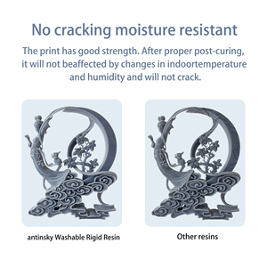 Résine rigide lavable à l'eau Antinsky pour imprimante 3D DLP LCD 405nm 1kg Haute précision et faible rétrécissement - Product Image 5