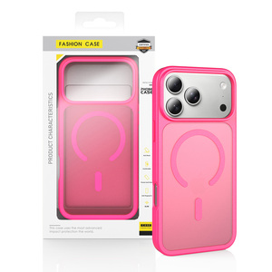 Coque de téléphone portable de haute qualité pour iPhone 17 16 Pro Max, magnétique, antichoc, mate, avec logo personnalisé, compatible avec la charge sans fil - Product Image 1