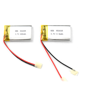 GEB fábrica al por mayor de 3,7 V recargable 400mAh lipo 602035 batería de polímero de litio para portátil móvil reloj - Product Image 2
