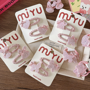 กิ๊บติดผมเด็ก ลายดาวสีชมพูประดับเลื่อม แบบกลวง พร้อมโบว์หวานๆ สำหรับถ่ายรูป ตกแต่งทรงผม - Product Image 6