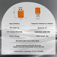 Nueva Caja de Interconexión Inalámbrica CarPlay 2 en 1 con Android Auto, Marca XMT, Material ABS, Portátil, con Puerto USB