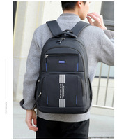 Mochila Escolar Oxford Negra 2026, Moderna y Resistente, con Diseño de Dibujos Animados, Impermeable, con USB, para Estudiantes de Primaria, de 20-39L, para Uso Diario