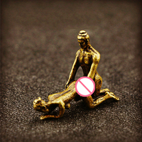 Statue érotique en laiton, jouet pour adultes, artisanat en cuivre décoratif, figurine 3D, pendentifs, artisanat, figurine humaine, ornements