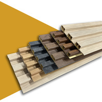 Panneau de plafond rainuré ignifuge en WPC pour intérieur, revêtement décoratif creux en bois composite, panneau composite bois-plastique pour pièce