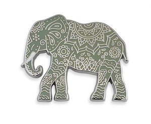 Épingles en émail au <span class=keywords><strong>henné</strong></span> éléphant personnalisables Offre Spéciale insignes de revers en métal plaqué laiton de <span class=keywords><strong>couleur</strong></span> argent en gros avec LOGO personnalisé - Product Image 5
