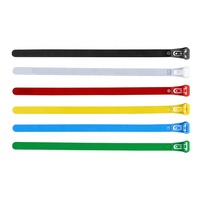Attache de câble en nylon de reliure 150mm 200mm 250mm 300mm 350mm 400mmm 450mm 500mm 600mm Fil de nylon en plastique réutilisable libérable 1 sac