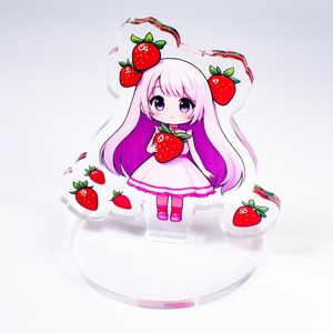 Hanxin Dễ Thương Trái cây cô gái chủ đề trò chơi trực tuyến hiển thị đứng tùy chỉnh phương tiện truyền thông xã hội hoạt hình an toàn nhựa thủ công bản quyền - Product Image 2