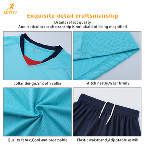 Transfert de chaleur imprimé respirant séchage rapide équipe Sport porter entraînement survêtement maillot Football chemises Football uniformes ensembles - Product Image 5