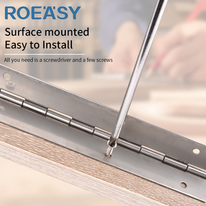 2.5mm Stainless Steel 304 Long <strong>Hinges</strong> for Piano 1.2mm Concealed Continuous Long <strong>Hinge</strong> for Soft Closing Kitchen Cabinet - Product Image 5