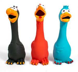 Giocattoli per cani in lattice che urlano di pollo giocattolo sonoro per cani che cigolano - Product Image 2