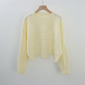 Maglione da <span class=keywords><strong>Donna</strong></span> Personalizzato in <span class=keywords><strong>Maglia</strong></span> a Collo Alto, <span class=keywords><strong>Beige</strong></span>, a Maniche Lunghe, Casual e alla Moda, all'Ingrosso - Product Image 5