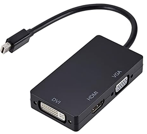 Câble <span class=keywords><strong>adaptateur</strong></span> de convertisseur multifonction DisplayPort DP mâle vers <span class=keywords><strong>HDMI</strong></span> <span class=keywords><strong>DVI</strong></span> VGA femelle 4K 3 en 1 1080P Câbles audio vidéo pour ordinateur portable - Product Image 1