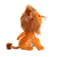 Peluche lion volant marron personnalisée OEM/ODM, yeux brodés, jouet en peluche lion de dessin animé, animal en peluche lion.
