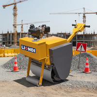 Mini-compacteur vibrant manuel à tambour unique pour livraison rapide avec garantie d'un an