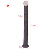 Dildo de Silicona Líquida, Impermeable, Ultra Largo y Suave para Hombres Gay, Tapón Anal, Masturbación, Estimulación, Dilatador
