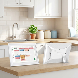 Slimme Familie Kalenderdisplay 10.1 inch, WiFi Digitale Fotolijst met App Sync & Gedeelde Schemering - Product Image 1