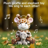 Jouet en peluche interactif super doux pour enfants Tumama, adorable girafe chantante musicale, jouet en peluche pour bébé de 3 ans