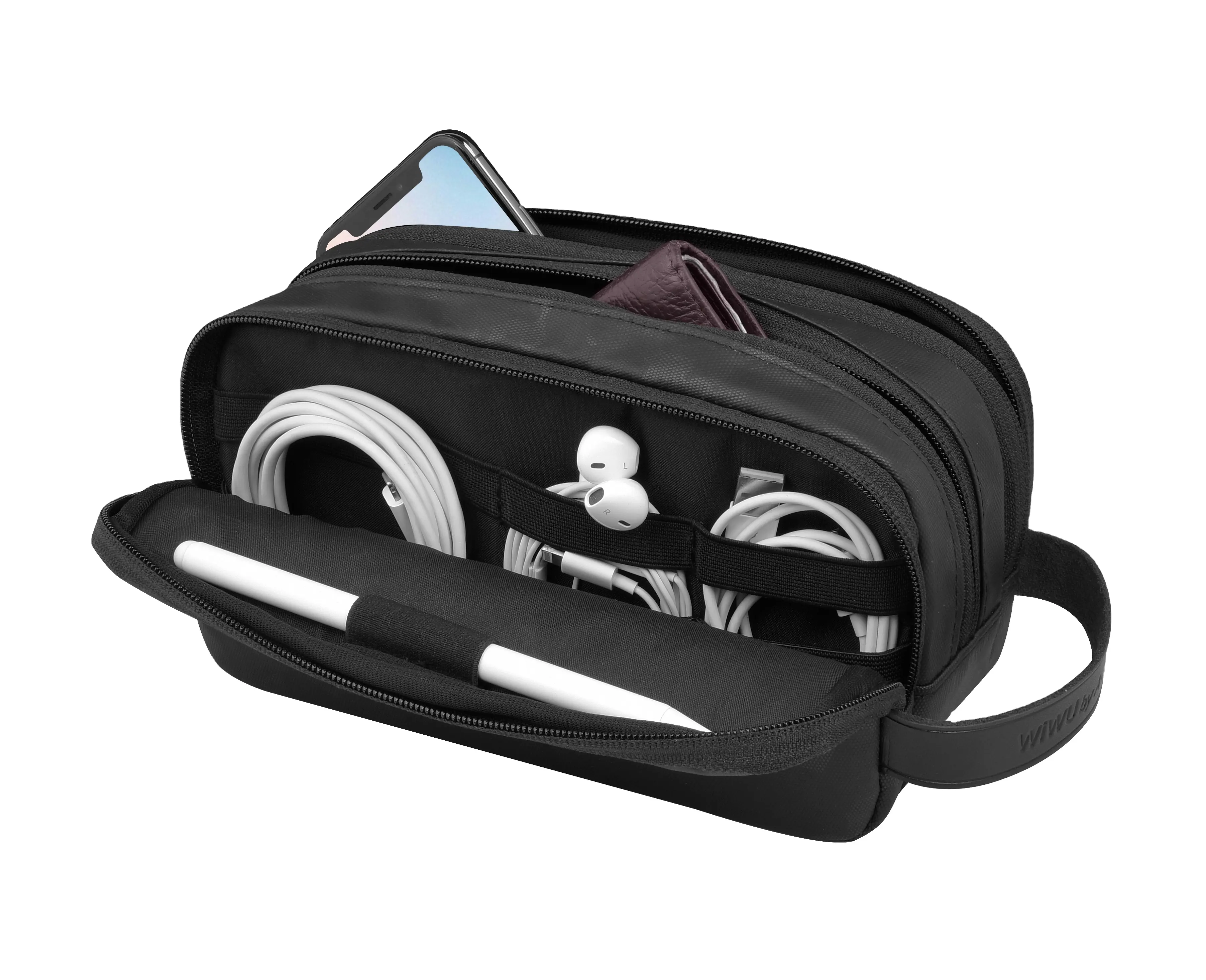 WiWU 2020 Nuovo Grande Capacità sacchetto di Corsa per il mobile accessori gadget organizzare caso di Salem con la vita per gli uomini in azione
